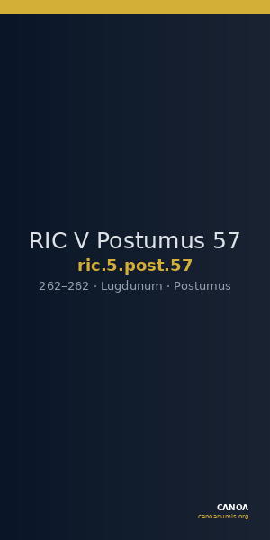 RIC V Postumus 57 — CANOA