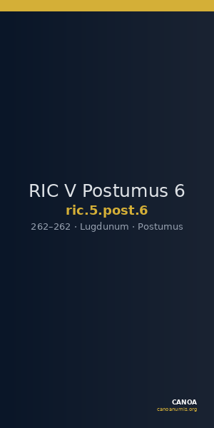 RIC V Postumus 6 — CANOA