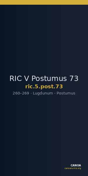 RIC V Postumus 73 — CANOA