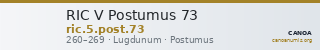 RIC V Postumus 73 — CANOA