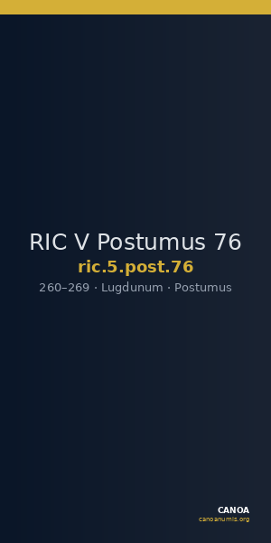 RIC V Postumus 76 — CANOA