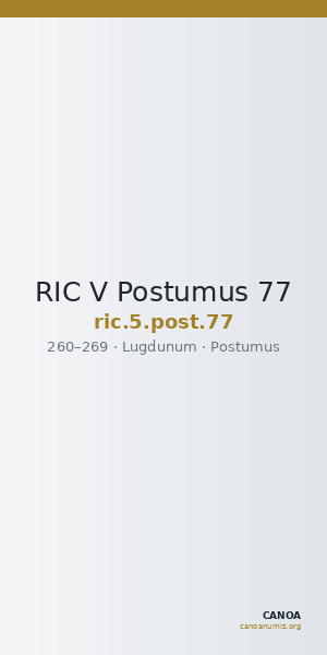 RIC V Postumus 77 — CANOA