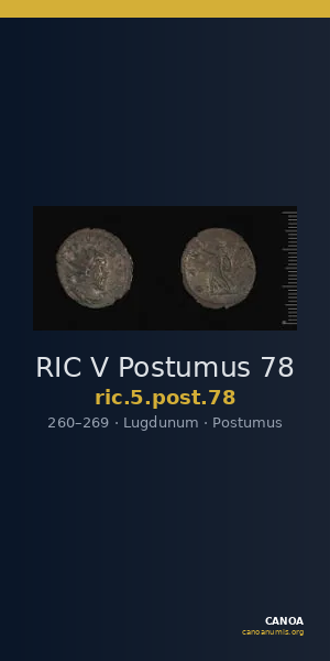 RIC V Postumus 78 — CANOA