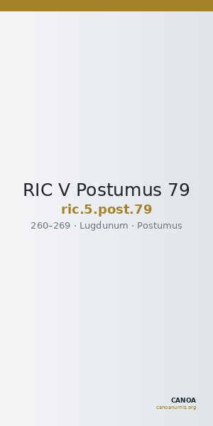 RIC V Postumus 79 — CANOA