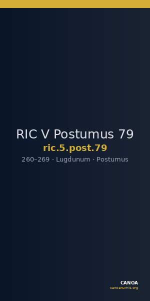 RIC V Postumus 79 — CANOA