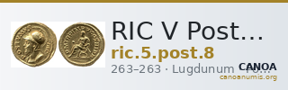 RIC V Postumus 8 — CANOA