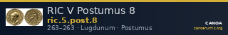 RIC V Postumus 8 — CANOA