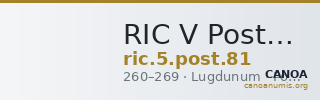 RIC V Postumus 81 — CANOA