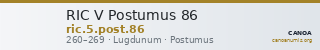 RIC V Postumus 86 — CANOA