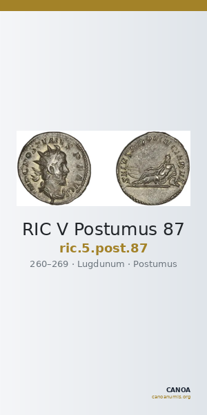RIC V Postumus 87 — CANOA
