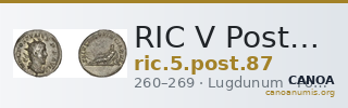 RIC V Postumus 87 — CANOA