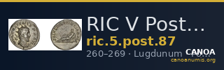 RIC V Postumus 87 — CANOA