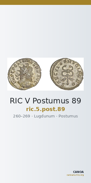RIC V Postumus 89 — CANOA