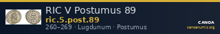 RIC V Postumus 89 — CANOA