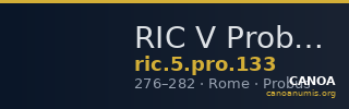 RIC V Probus 133 — CANOA