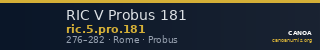 RIC V Probus 181 — CANOA
