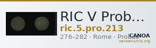 RIC V Probus 213 — CANOA