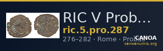 RIC V Probus 287 — CANOA