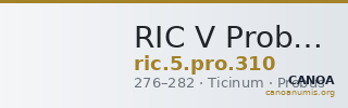 RIC V Probus 310 — CANOA