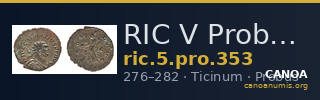RIC V Probus 353 — CANOA