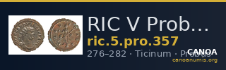 RIC V Probus 357 — CANOA