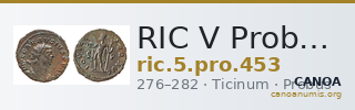 RIC V Probus 453 — CANOA