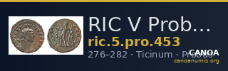 RIC V Probus 453 — CANOA