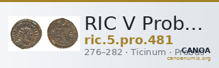 RIC V Probus 481 — CANOA