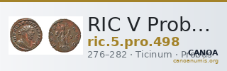 RIC V Probus 498 — CANOA
