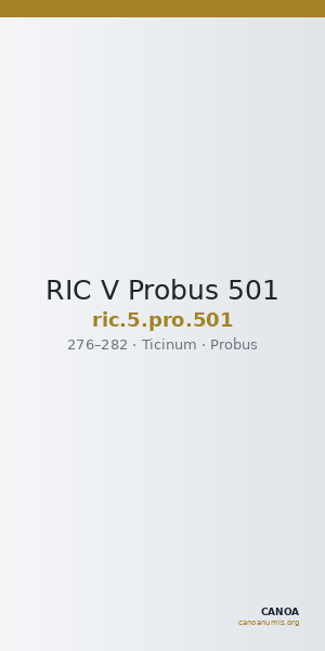 RIC V Probus 501 — CANOA
