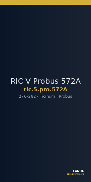 RIC V Probus 572A — CANOA