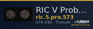 RIC V Probus 573 — CANOA