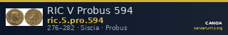RIC V Probus 594 — CANOA