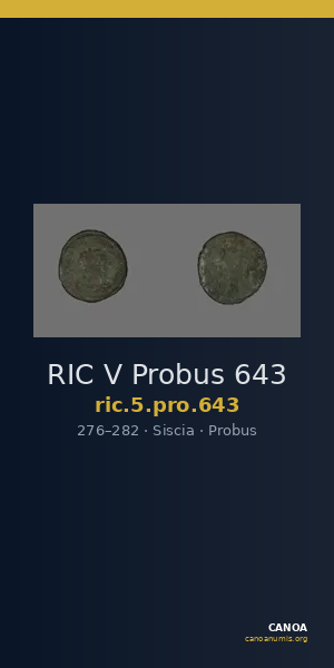 RIC V Probus 643 — CANOA