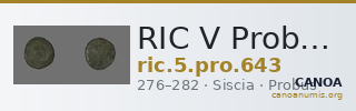 RIC V Probus 643 — CANOA