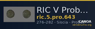 RIC V Probus 643 — CANOA
