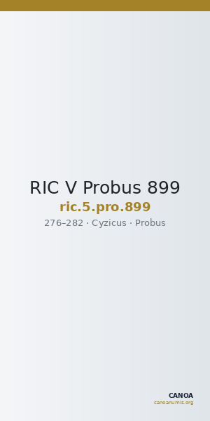 RIC V Probus 899 — CANOA