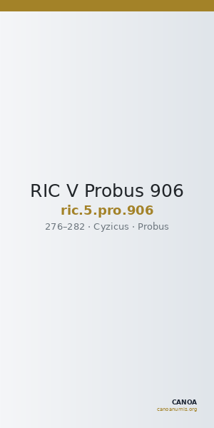 RIC V Probus 906 — CANOA