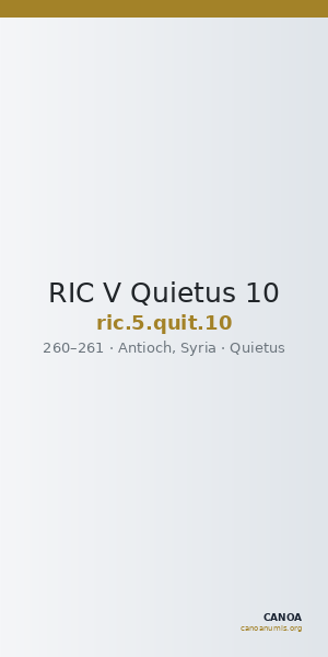 RIC V Quietus 10 — CANOA