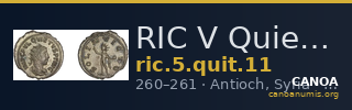 RIC V Quietus 11 — CANOA