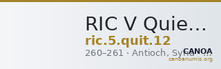 RIC V Quietus 12 — CANOA