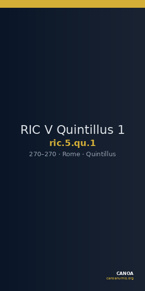 RIC V Quintillus 1 — CANOA