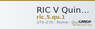 RIC V Quintillus 1 — CANOA