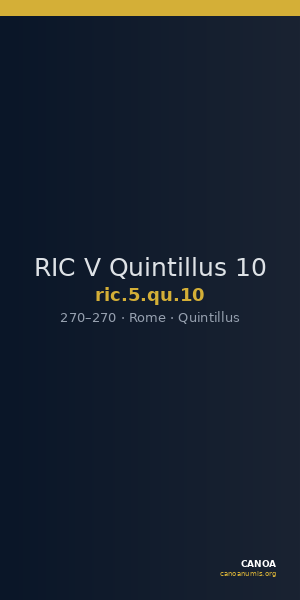 RIC V Quintillus 10 — CANOA