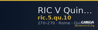 RIC V Quintillus 10 — CANOA