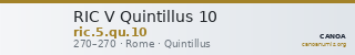 RIC V Quintillus 10 — CANOA