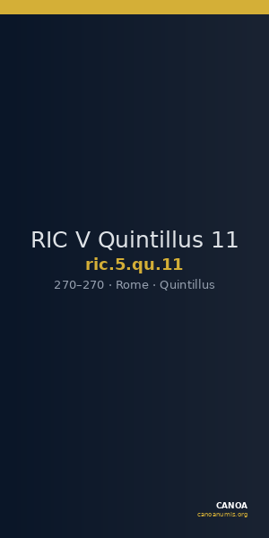 RIC V Quintillus 11 — CANOA