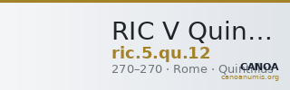 RIC V Quintillus 12 — CANOA