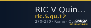 RIC V Quintillus 12 — CANOA