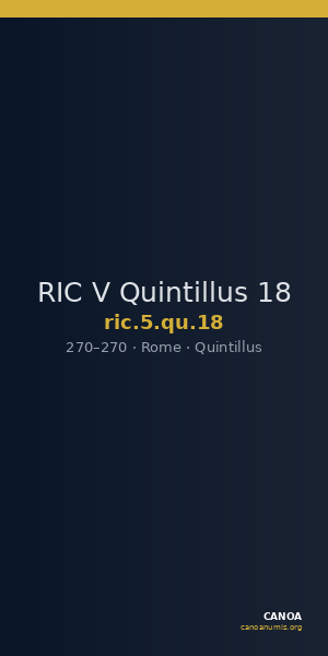 RIC V Quintillus 18 — CANOA